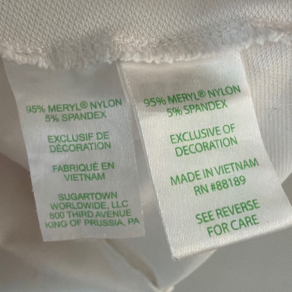 Lilly Pulitzer Luxletic Martina Polo Top Resort White UPF 50+Ruffle Sleeveless S - Picture 7 of 10